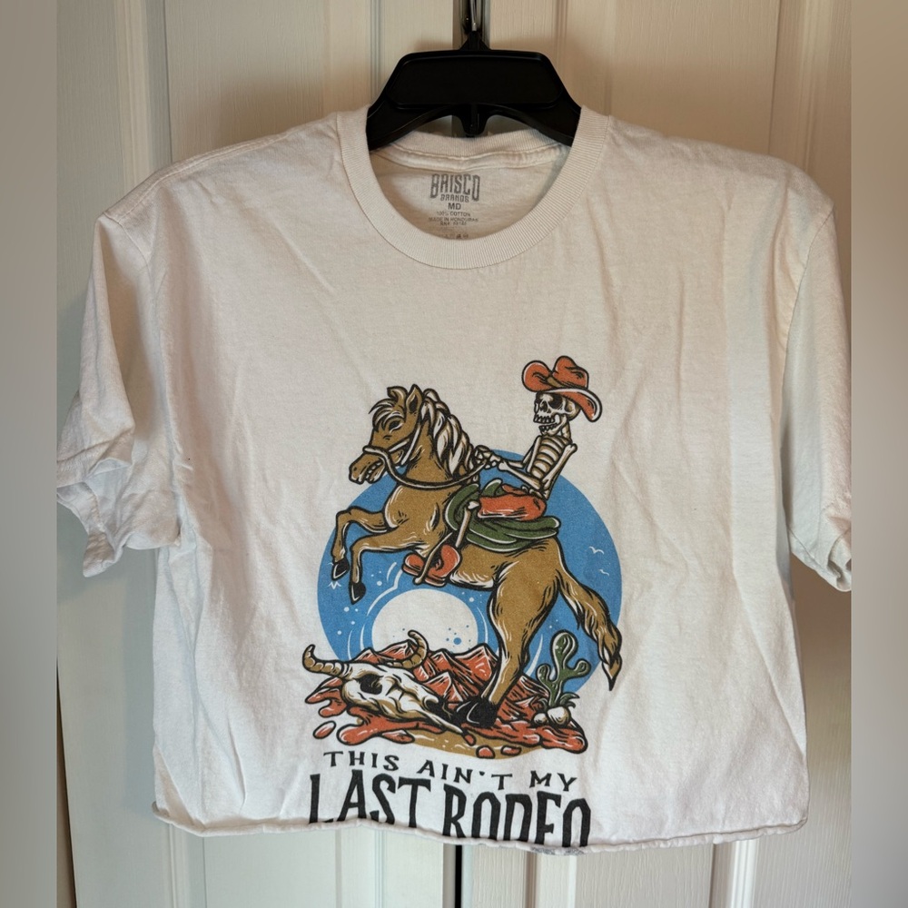 Brisco White 'Last Rodeo' Graphic Short-Sleeve Tee